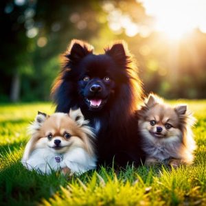 The Allure of Black and Brown Pomeranians